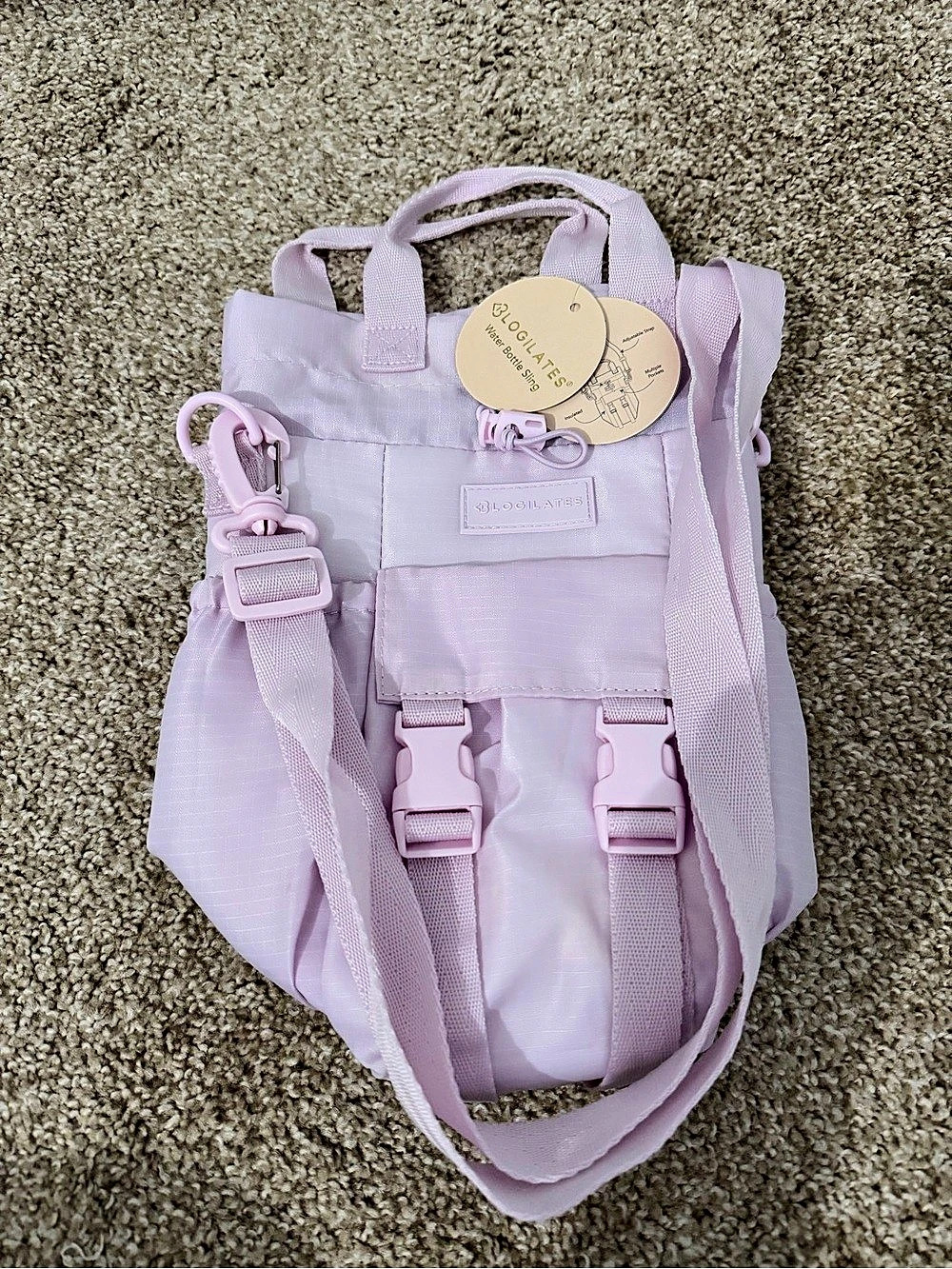 Blogilates Water Bottle Sling in Pink Like New